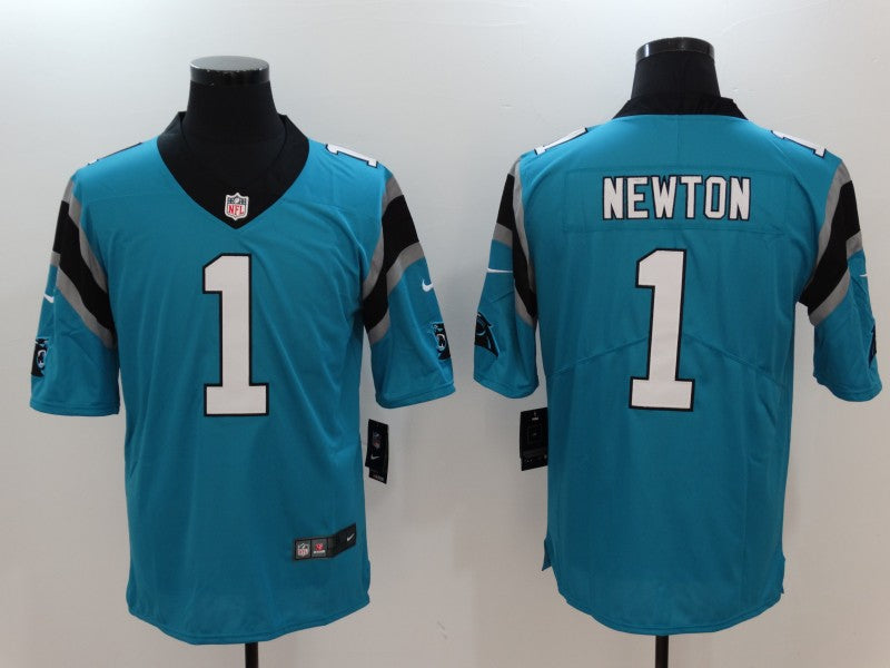 Men’s Carolina Panthers Cam Newton #1 Blue Jersey