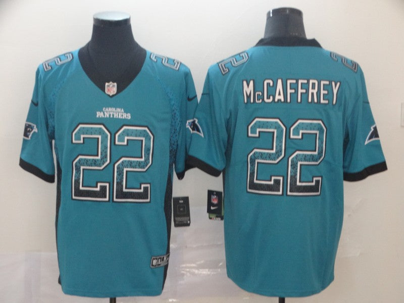 Men’s Carolina Panthers Christian McCaffrey #22 Blue Jersey