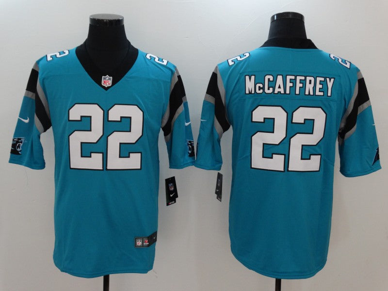 Men’s Carolina Panthers Christian McCaffrey #22 Blue Jersey