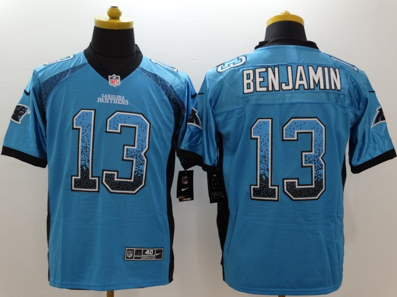 Men’s Carolina Panthers Kelvin Benjamin #13 Blue Jersey