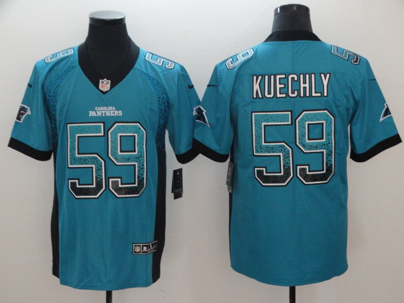 Men’s Carolina Panthers Luke Kuechly #59 Blue Jersey
