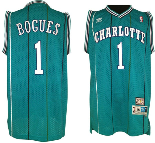 Men’s Charlotte Hornets #1 Tyrone Bogues Soul Swingman Road Jersey