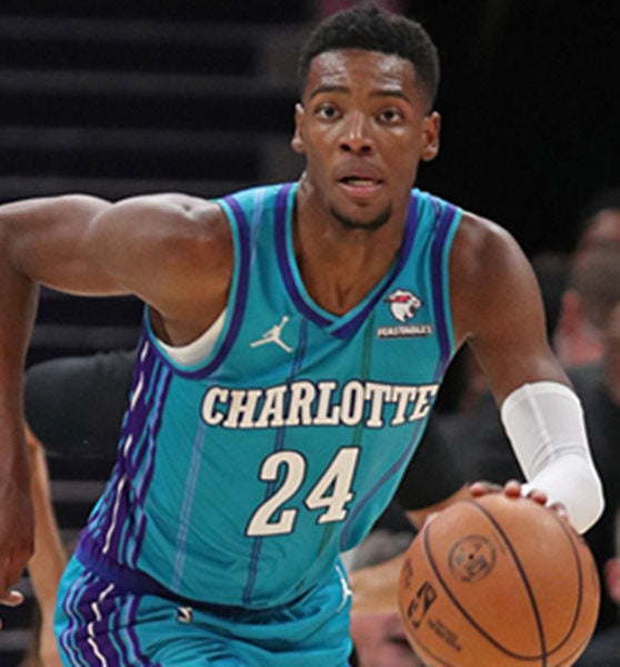 Men’s Charlotte Hornets #24 Brandon Miller 2023-24 Teal Classic Edition Swingman Jersey