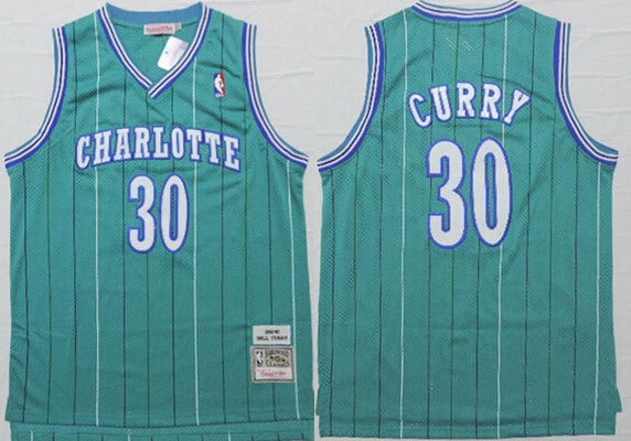 Men’s Charlotte Hornets #30 Dell Curry Green Hardwood Classics Soul Swingman Throwback Jersey