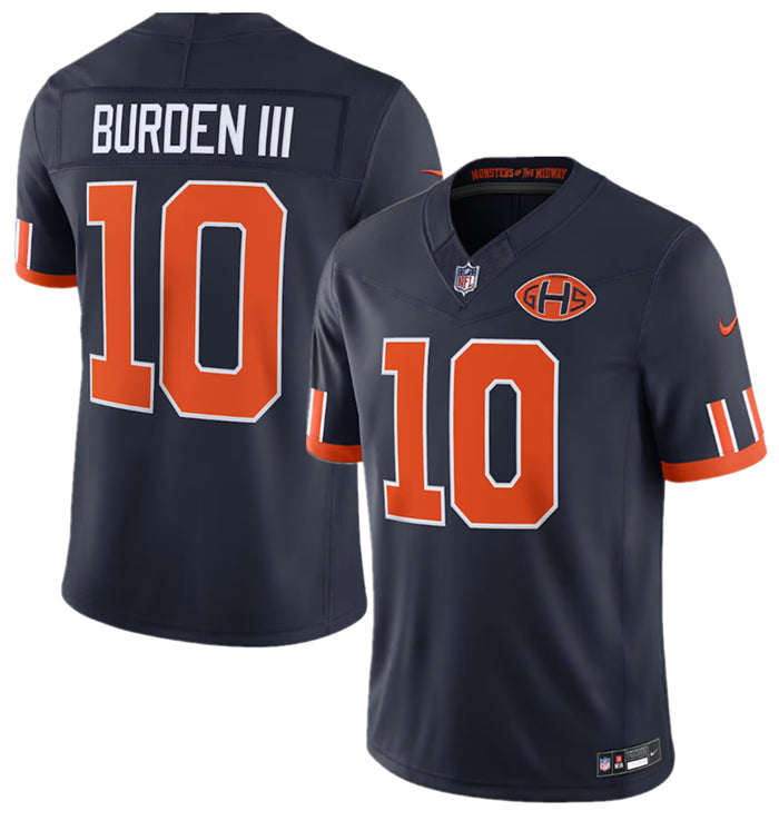 Men’s Chicago Bears #10 Luther Burden III Navy 2026 F.U.S.E. Rivalries Collection Limited Stitched Football Jersey