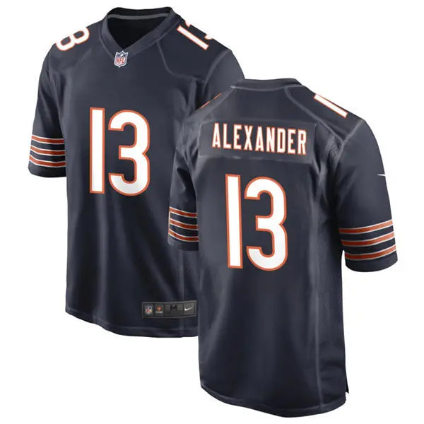 Mens Chicago Bears #13 Maurice Alexander Nike Navy Vapor F.U.S.E. Limited Jersey