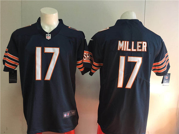 Men’s Chicago Bears #17 Anthony Miller Nike Navy Vapor Limited Footbll Jersey