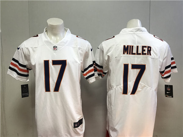 Men’s Chicago Bears #17 Anthony Miller Nike White Vapor Limited Footbll Jersey