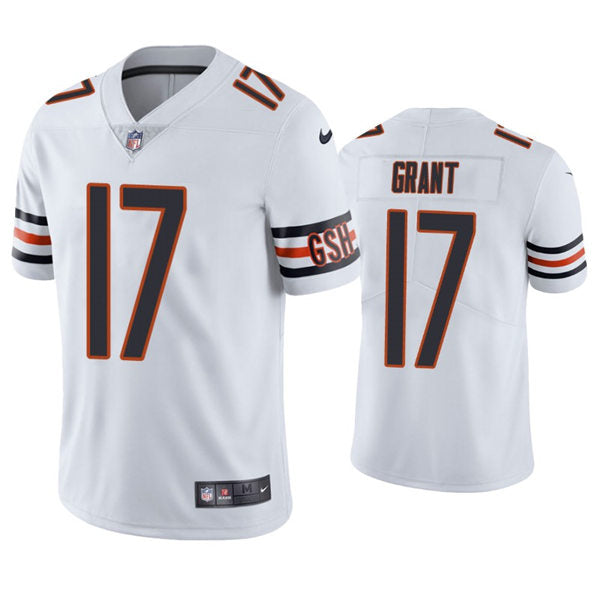 Mens Chicago Bears #17 Jakeem Grant Nike White Vapor Untouchable Limited Jersey