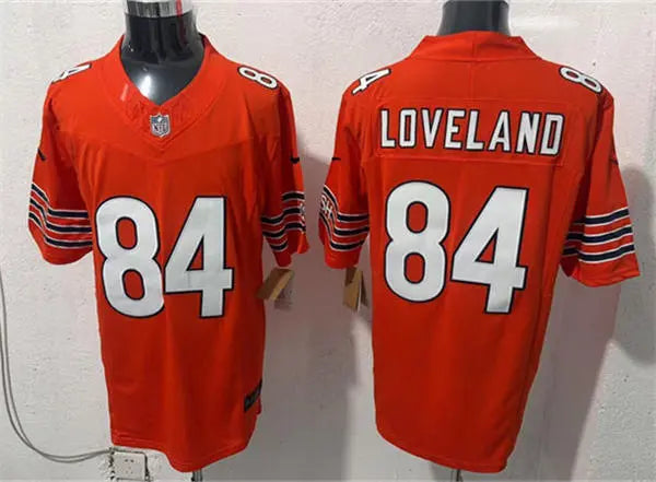 Mens Chicago Bears #84 Colston Loveland Nike Orange Alternate F.U.S.E. Limited Jersey