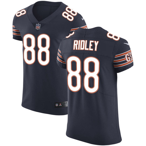 Men’s Chicago Bears #88 Riley Ridley Nike Navy Vapor Limited Jersey