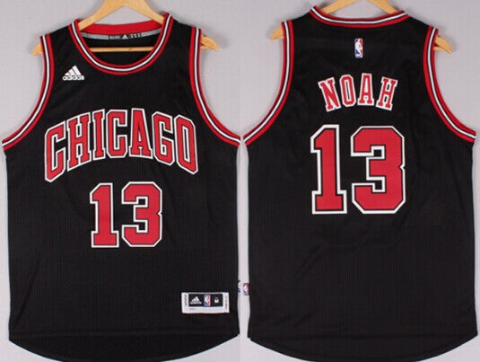 Men’s Chicago Bulls #13 Joakim Noah 2015 Black Revolution 30 Jersey