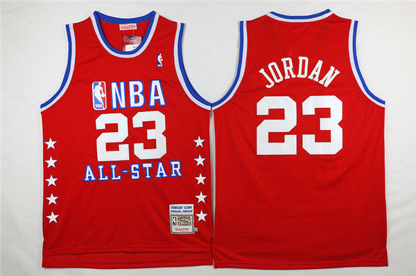 Men’s Chicago Bulls #23 Michael Jordan NBA 1989 All-Star Red Throwback Jersey