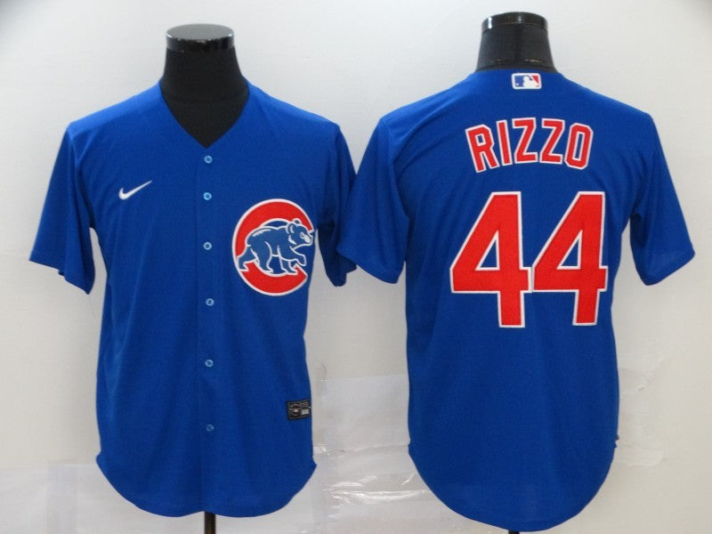 Men’s Chicago Cubs Anthony Rizzo #44 Blue Baseball Jersey