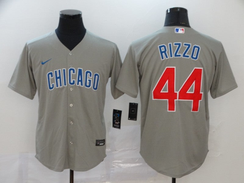 Men’s Chicago Cubs Anthony Rizzo #44 Gray Baseball Jersey