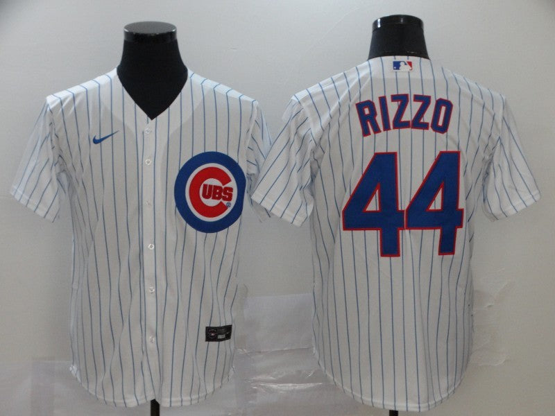 Men’s Chicago Cubs Anthony Rizzo #44 White Baseball Jersey