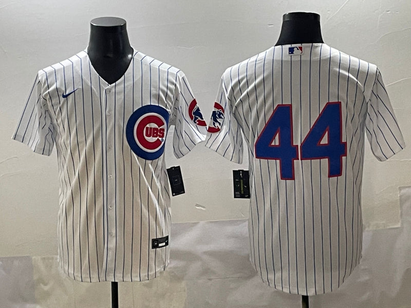 Men’s Chicago Cubs Anthony Rizzo #44 White Jersey