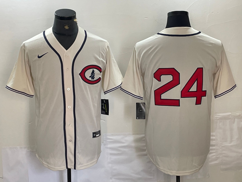 Men’s Chicago Cubs Cody Bellinger #24 Cream Jersey