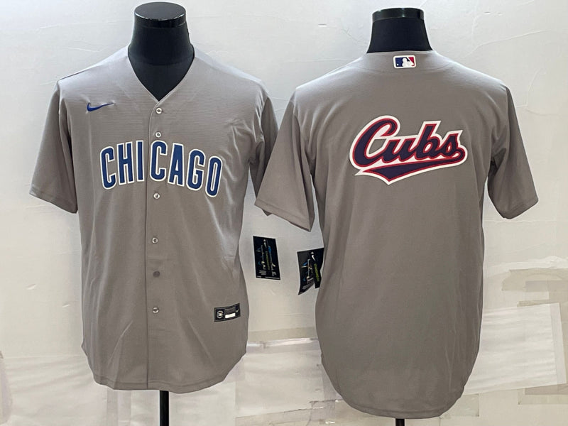 Men’s Chicago Cubs Gray Road Team Jersey