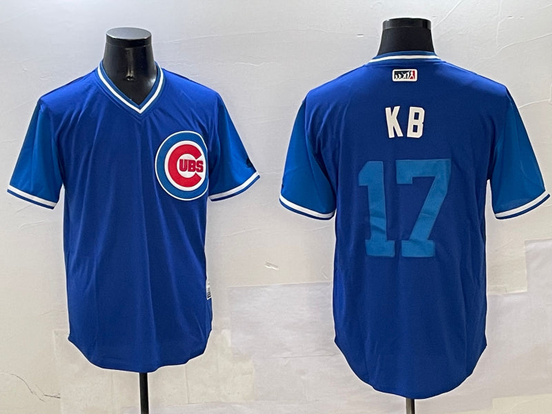 Men’s Chicago Cubs Kris Bryant #17 Royal Jersey