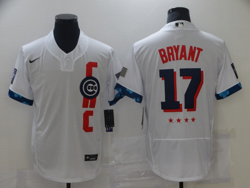 Men’s Chicago Cubs Kris Bryant #17 White All Star Jersey