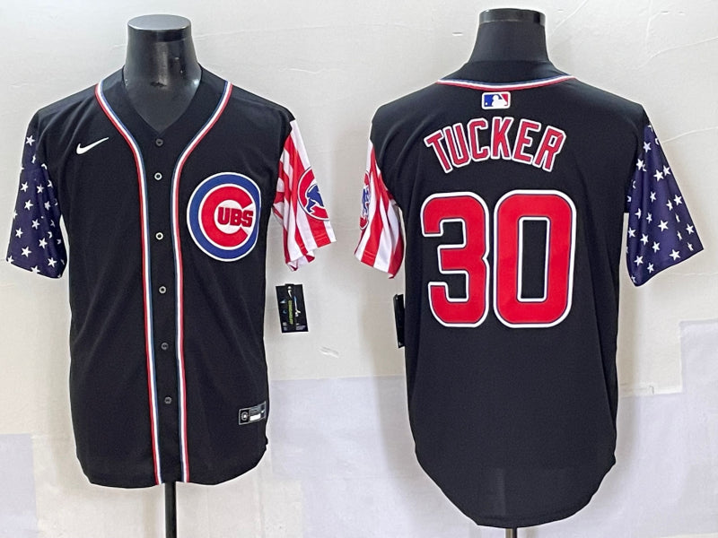 Men’s Chicago Cubs Kyle Tucker #30 Black Limited Jersey