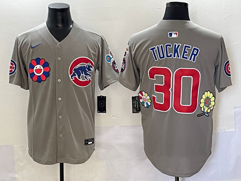 Men’s Chicago Cubs Kyle Tucker #30 Gray Limited Jersey