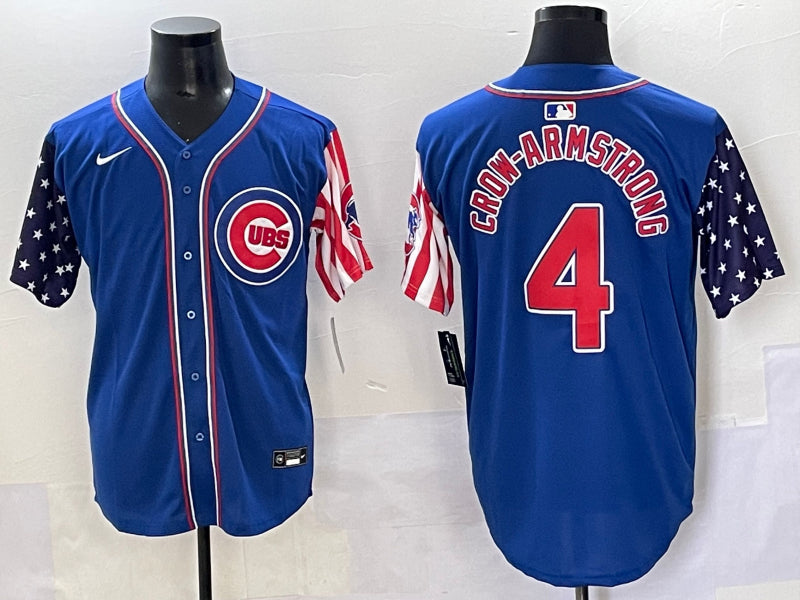 Men’s Chicago Cubs Pete Crow-Armstrong #4 Royal Alternate Limited Jersey