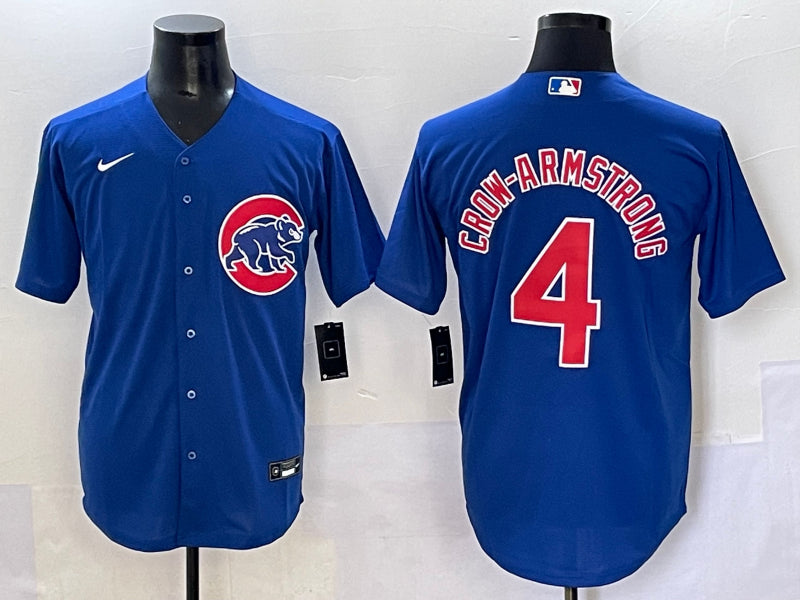 Men’s Chicago Cubs Pete Crow-Armstrong #4 Royal Limited Jersey