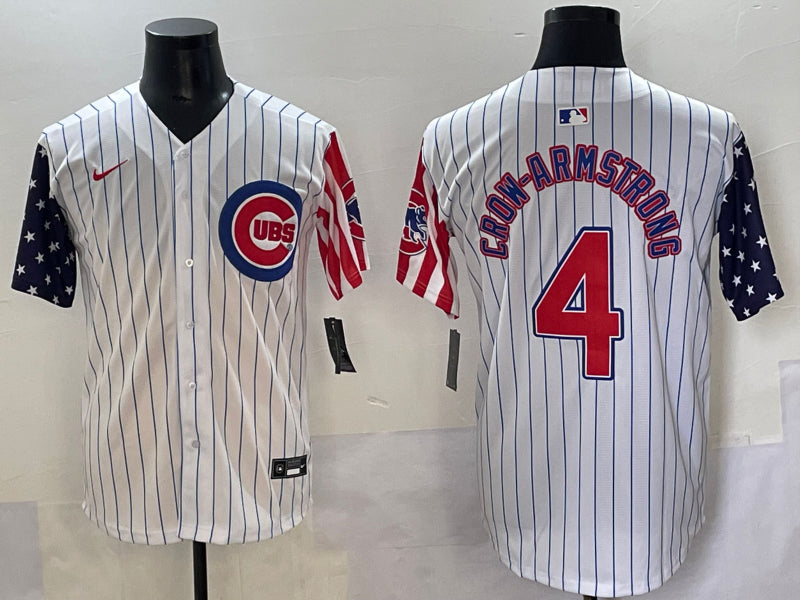 Men’s Chicago Cubs Pete Crow-Armstrong #4 White Limited Jersey