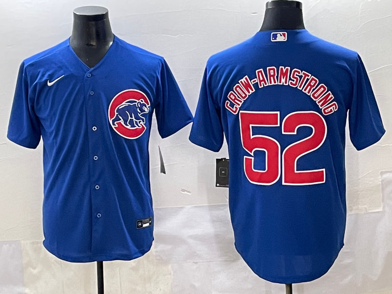 Men’s Chicago Cubs Pete Crow-Armstrong #52 Royal Jersey