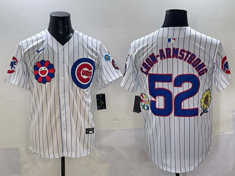 Men’s Chicago Cubs Pete Crow-Armstrong #52 White Jersey