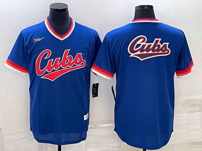 Men’s Chicago Cubs Royal Road Cooperstown Collection Team Jersey