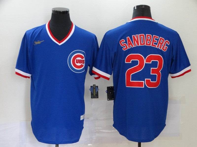 Men’s Chicago Cubs Ryne Sandberg #23 Blue Alternate Jersey