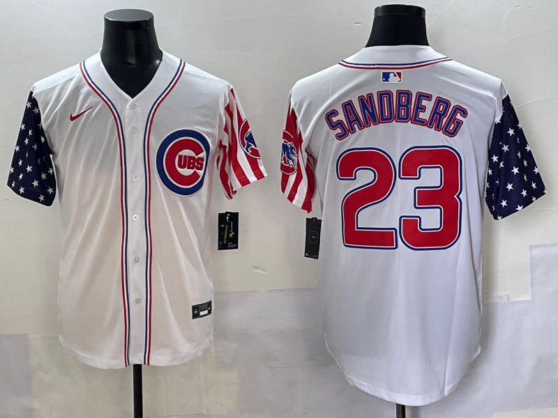 Men’s Chicago Cubs Ryne Sandberg #23 White Alternate Limited Jersey