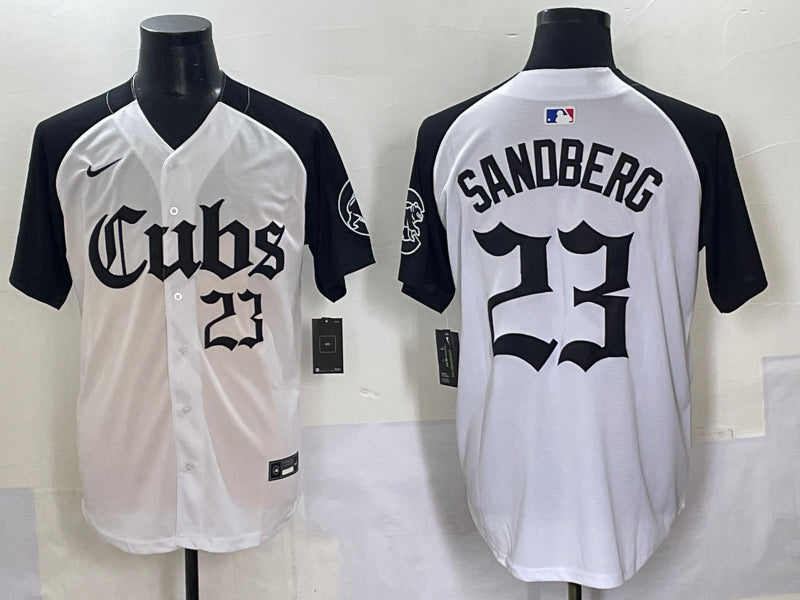 Men’s Chicago Cubs Ryne Sandberg #23 White Jersey