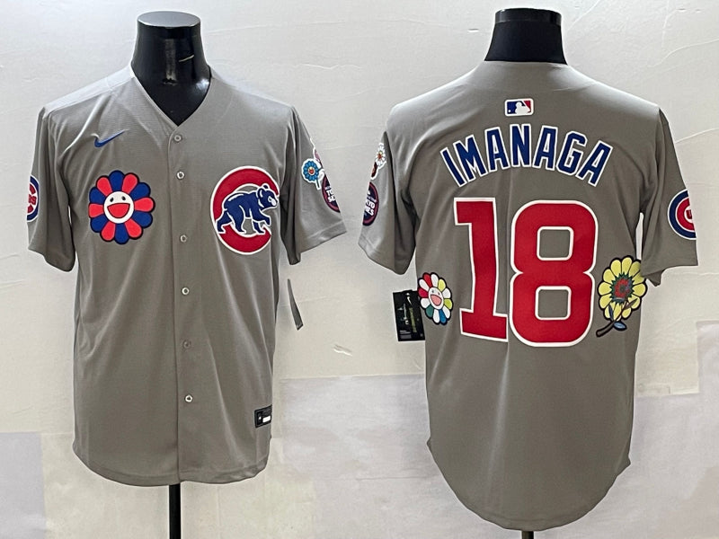 Men’s Chicago Cubs Shota Imanaga #18 Gray Jersey