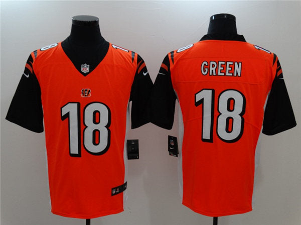Men’s Cincinnati Bengals #18 A. J. Green Nike Orange Vapor Untouchable Limited Player Jersey