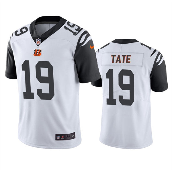 Men’s Cincinnati Bengals #19 Auden Tate Nike White Color Rush Limited Jersey