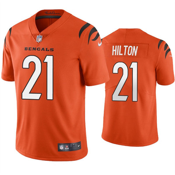 Men’s Cincinnati Bengals #21 Mike Hilton Nike Orange Alternate Vapor Limited Jersey