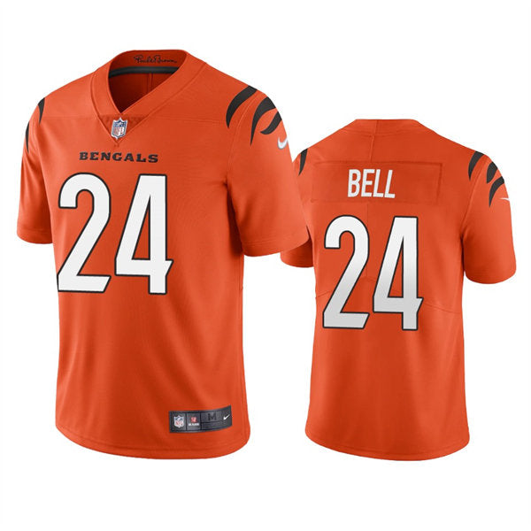 Men’s Cincinnati Bengals #24 Vonn Bell Nike Orange Alternate Vapor Limited Jersey