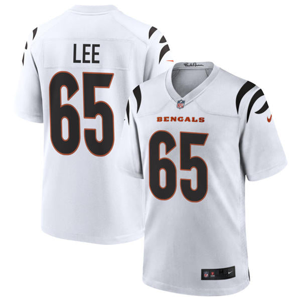 Men’s Cincinnati Bengals #65 Matt Lee Nike White Away Vapor F.U.S.E. Limited Jersey