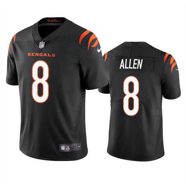 Men’s Cincinnati Bengals #8 Brandon Allen Nike Black Team Color Vapor Limited Jersey