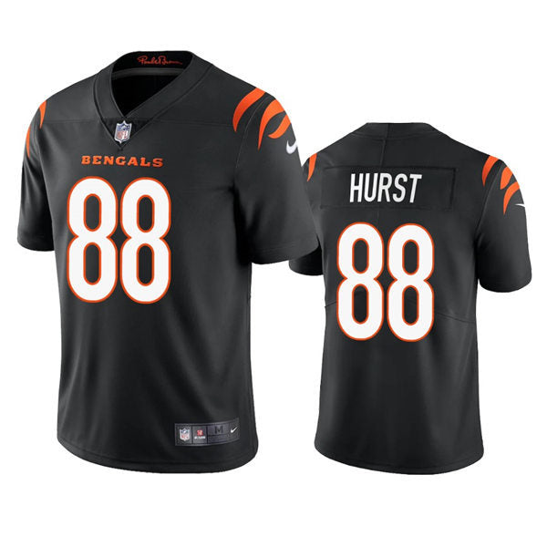 Men’s Cincinnati Bengals #88 Hayden Hurst Black Team Color Vapor Limited Player Jersey