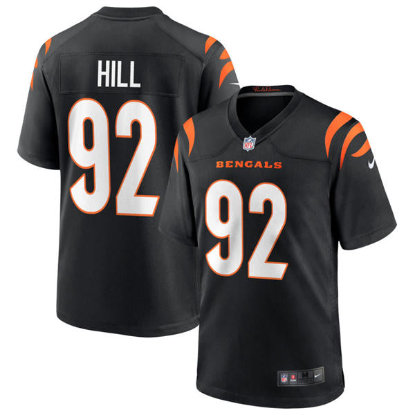 Men’s Cincinnati Bengals #92 B.J. Hill Nike Black Team Color Vapor F.U.S.E. Limited Jersey