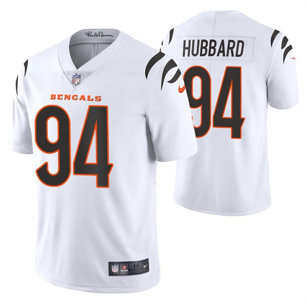 Men’s Cincinnati Bengals #94 Sam Hubbard Nike White Away Vapor Limited Jersey