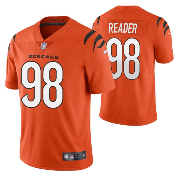 Men’s Cincinnati Bengals #98 D.J. Reader Nike Orange Alternate Vapor Limited Jersey