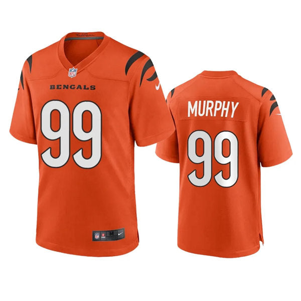 Men’s Cincinnati Bengals #99 Myles Murphy Nike Orange Alternate Vapor Limited Player Jersey