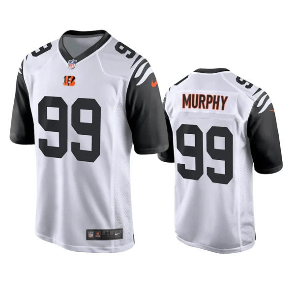 Men’s Cincinnati Bengals #99 Myles Murphy White Color Rush Limited Jersey