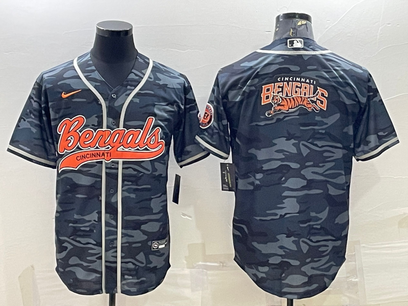 Men’s Cincinnati Bengals Grey Camouflage Jersey